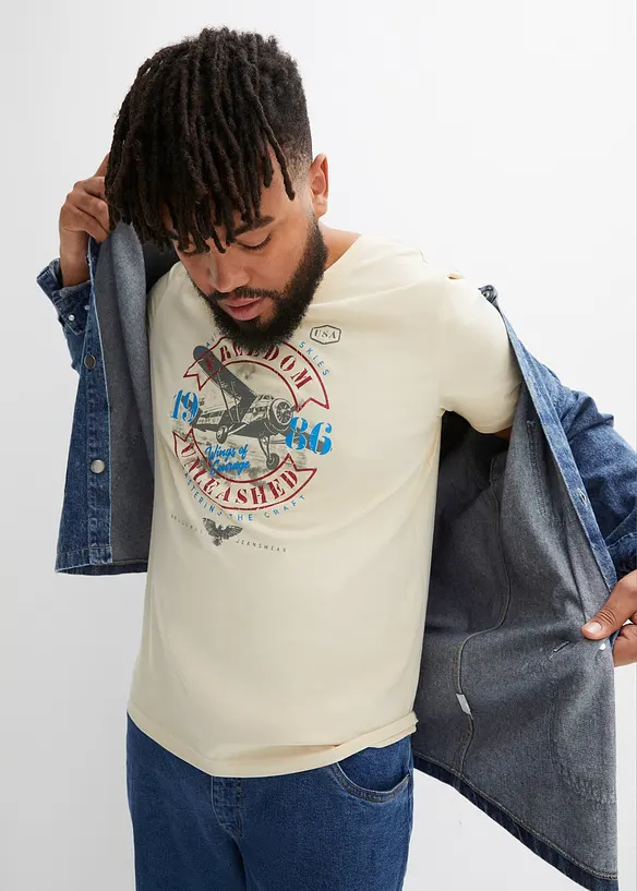 T-shirt van biologisch katoen, bonprix