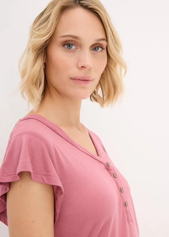 Zwangerschapsshirt / voedingsshirt met viscose, bonprix