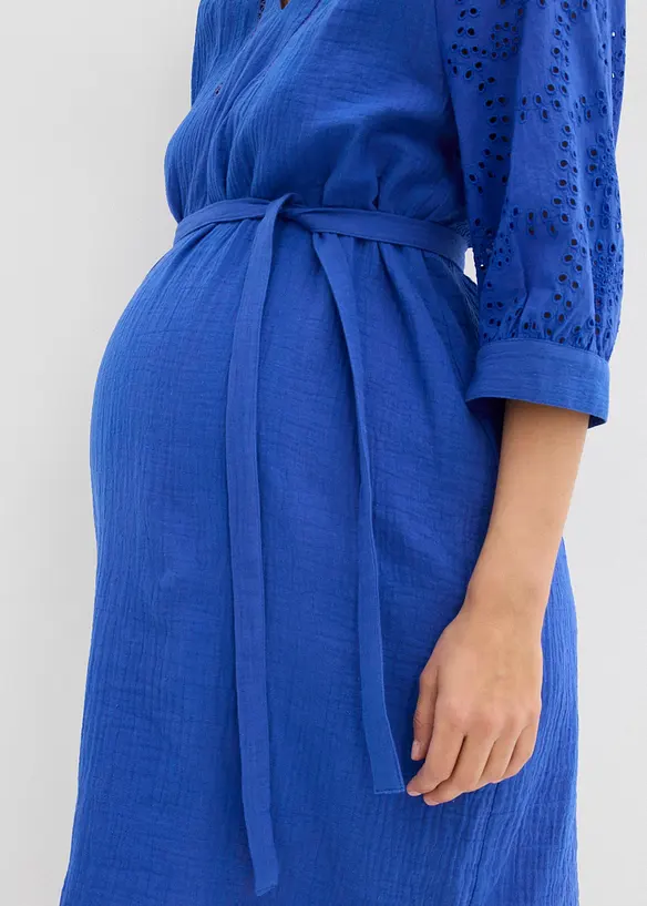 Mousseline zwangerschapsjurk van puur katoen, bonprix