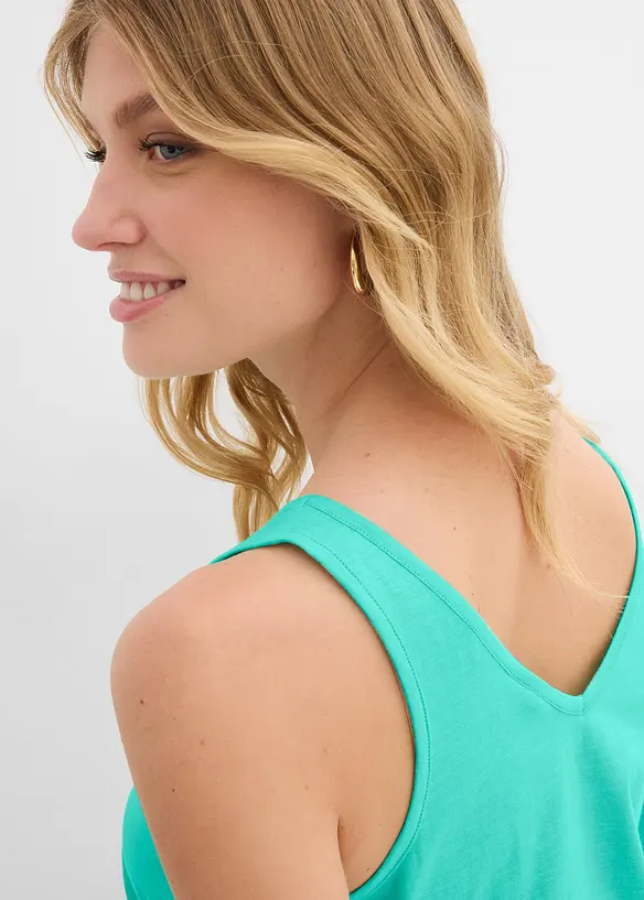 Tanktop van katoen (set van 2), bonprix