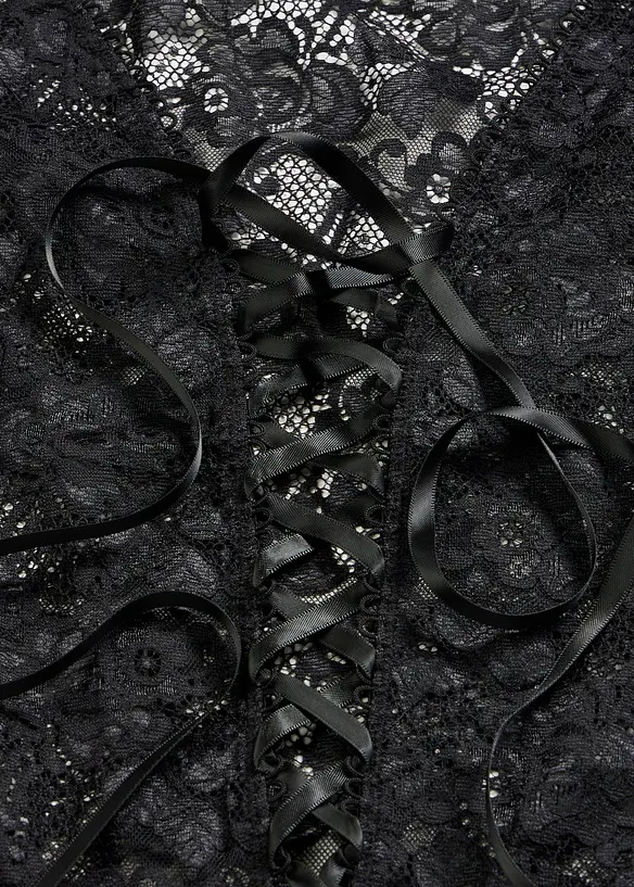 Body ouvert in wetlook, bonprix