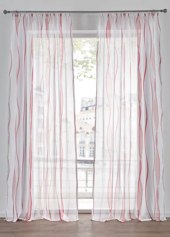 Gordijn met golfmotief (1 stuk), bonprix