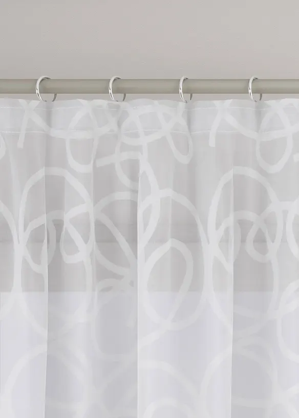 Gedessineerd gordijn met gerecycled polyester (1 stuk), bonprix