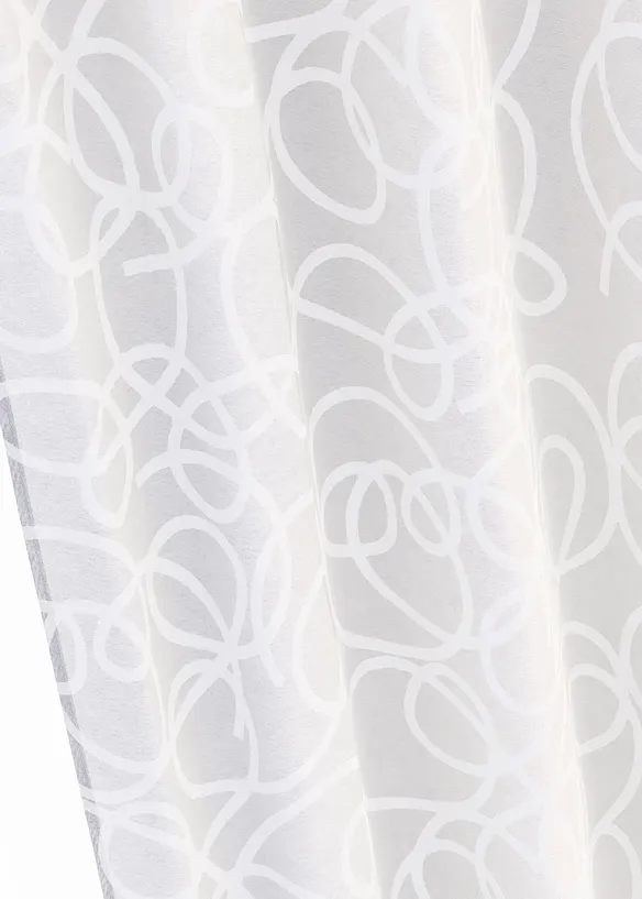 Gedessineerd gordijn met gerecycled polyester (1 stuk), bonprix