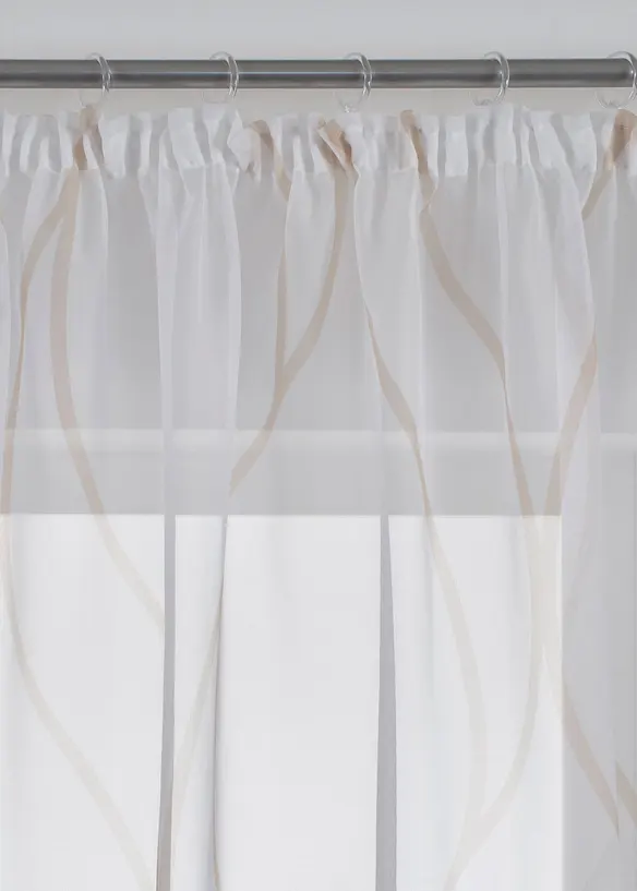 Gordijn met golfmotief, ook verkrijgbaar in extra lang (1 stuk), bonprix