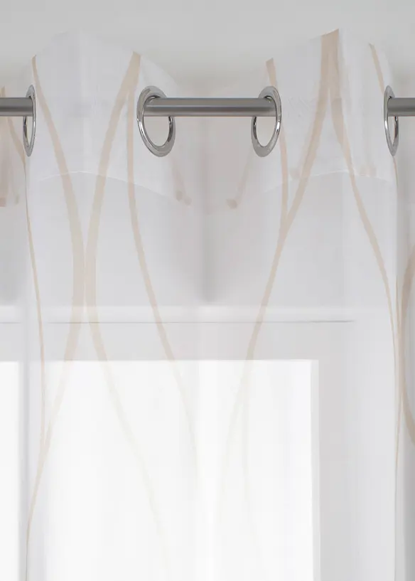 Gordijn met golven, ook verkrijgbaar in extra lang (1 stuk), bonprix