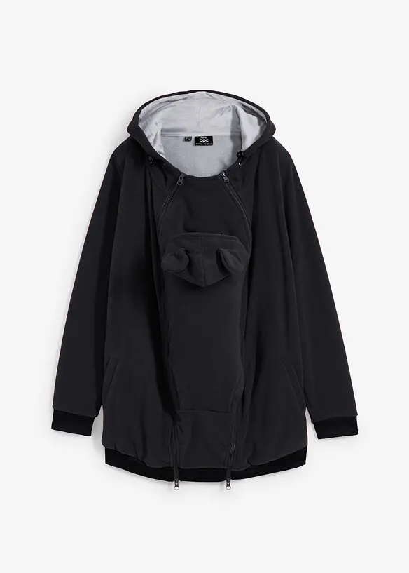 Fleece 2-in-1 zwangerschapsvest/draagvest, bonprix