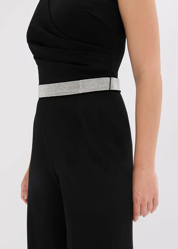 Jumpsuit van gestructureerde crèpe, bonprix