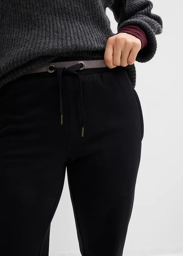 Sweatpants in een katoenmix (set van 2), bonprix