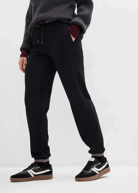 Sweatpants in een katoenmix (set van 2), bonprix