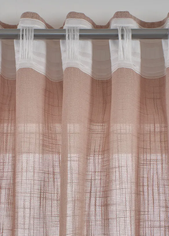 Gordijn met structuur (2 stuks), bonprix
