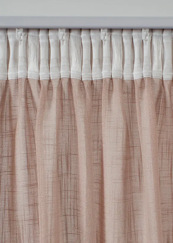 Gordijn met structuur (2 stuks), bonprix