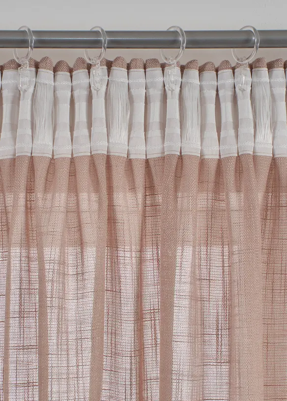Gordijn met structuur (2 stuks), bonprix