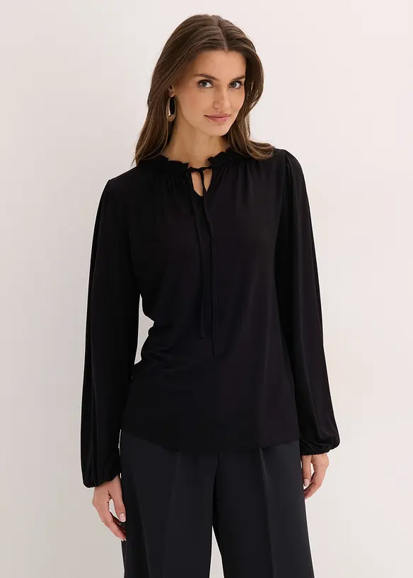 Longsleeve van viscosemix, bonprix