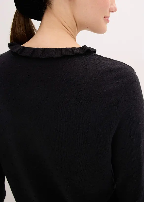 Fijn gebreide trui van viscosemix, bonprix