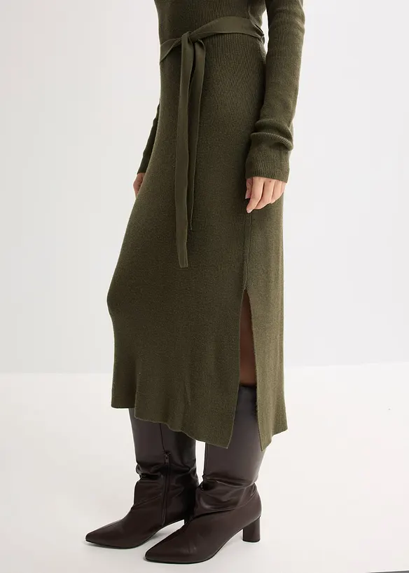 Gebreide jurk van een viscosemix, bonprix