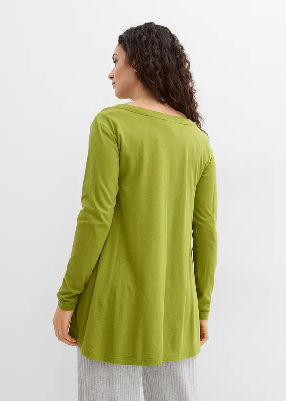 Longsleeve van een katoen/viscose-mengsel, bonprix