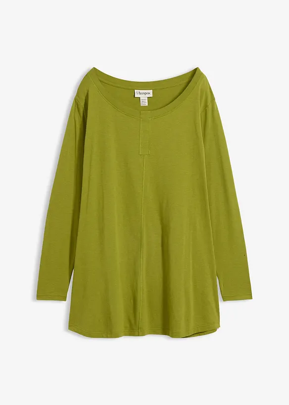 Longsleeve van een katoen/viscose-mengsel, bonprix