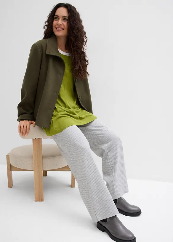 Longsleeve van een katoen/viscose-mengsel, bonprix