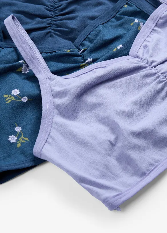 Bralette van zacht biologisch katoen (set van 3), bonprix