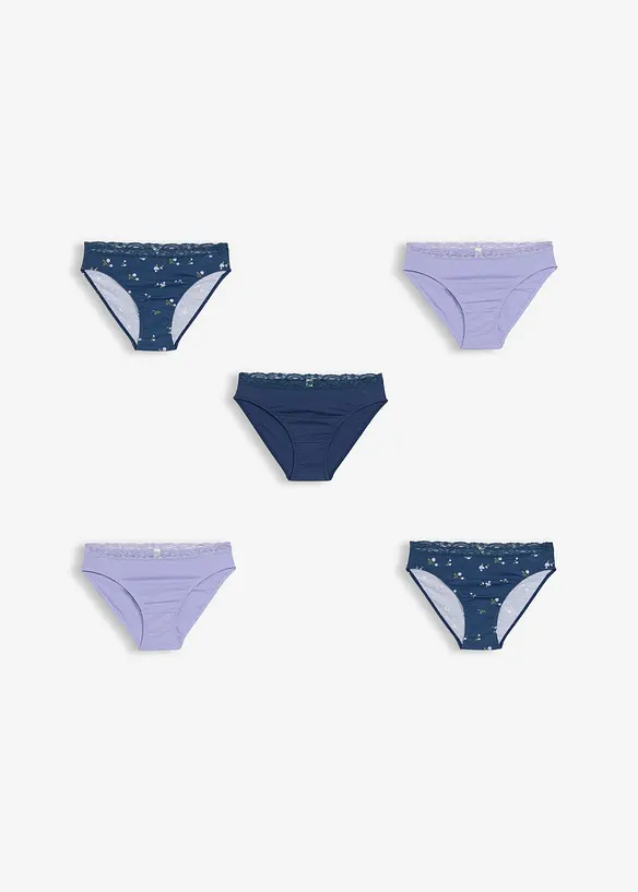 Slip met zacht katoen (set van 5), bonprix