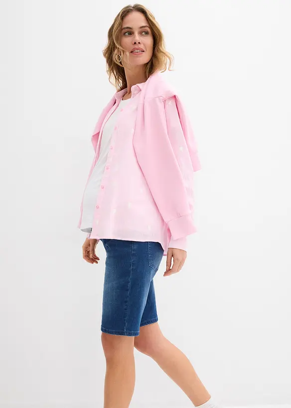 Denim zwangerschapsbermuda, bonprix