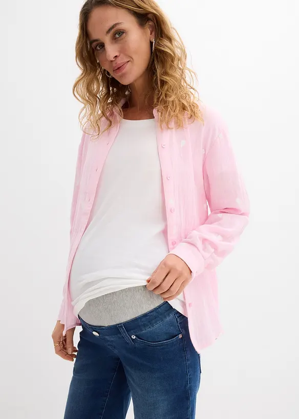 Denim zwangerschapsbermuda, bonprix