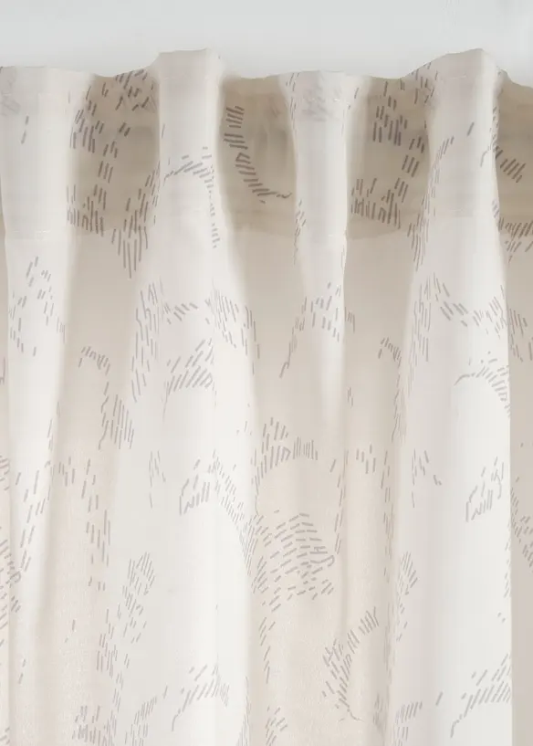 Halftransparant gordijn, ook verkrijgbaar in extra lang (2 stuks), bonprix