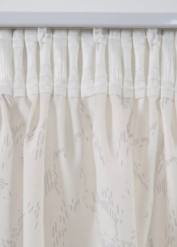 Halftransparant gordijn, ook verkrijgbaar in extra lang (2 stuks), bonprix