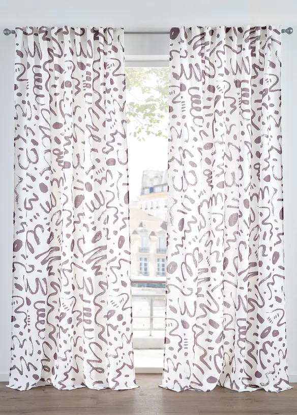 Gordijn met structuur, ook verkrijgbaar in extra lang (1 stuk), bonprix