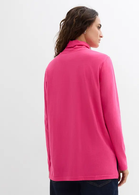 Shirt met col van biologisch katoen, bonprix