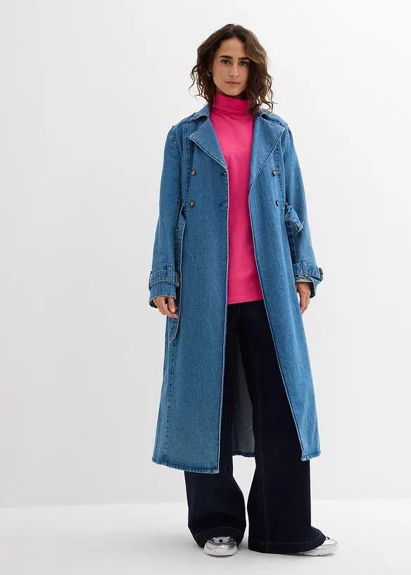 Shirt met col van biologisch katoen, bonprix