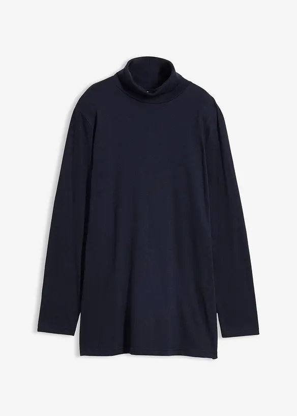 Shirt met col van biologisch katoen, bonprix