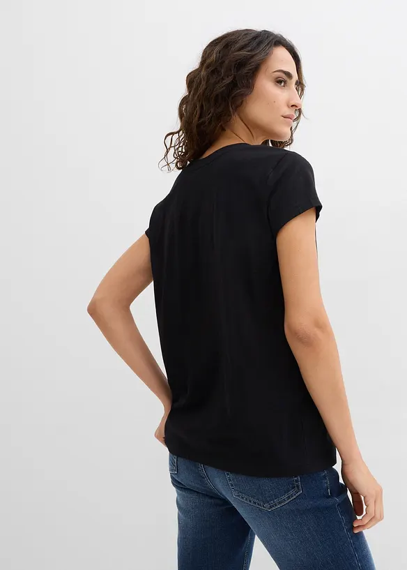 T-shirt van puur biologisch katoen ( set van 2), bonprix