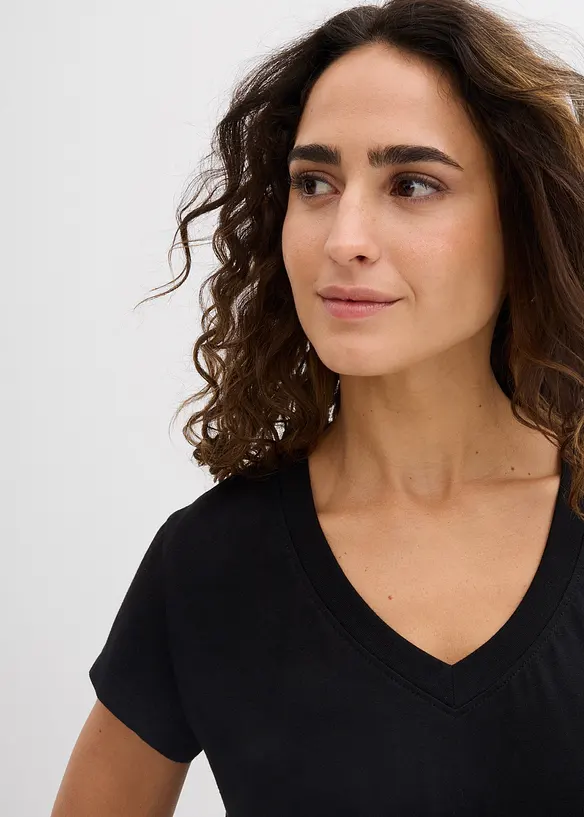 T-shirt van puur biologisch katoen ( set van 2), bonprix