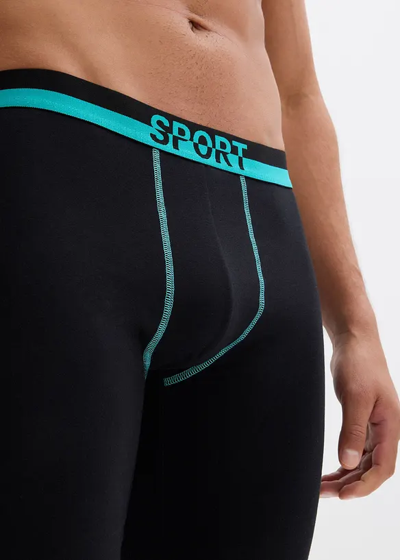 Lange boxershorts, strak, van zacht katoen (set van 2), bonprix