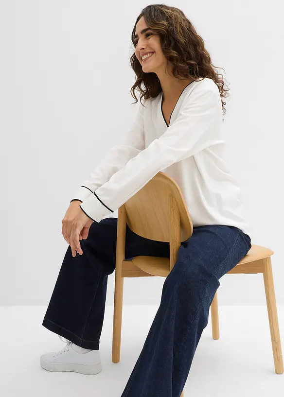 Tuniekblouse van soepele viscose, bonprix