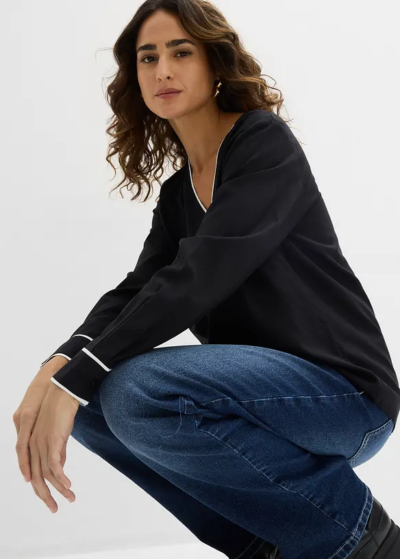 Tuniekblouse van soepele viscose, bonprix