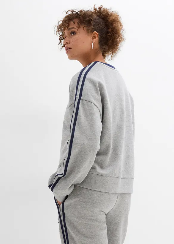 Oversized sweater van een zachte katoen-mix, bonprix