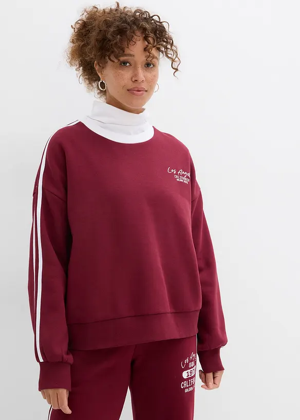 Oversized sweater van een zachte katoen-mix, bonprix