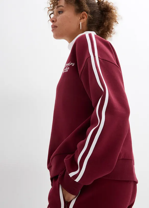 Oversized sweater van een zachte katoen-mix, bonprix