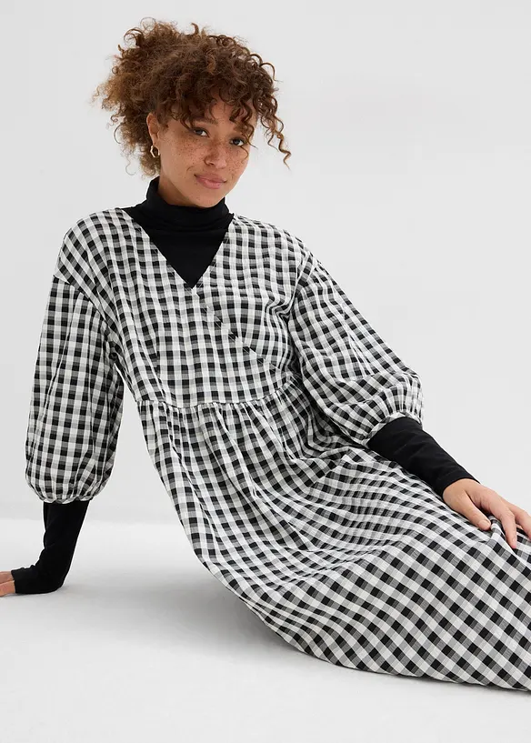 Oversized midi jurk, bonprix