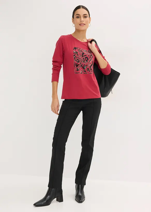 Longsleeve met biologisch katoen, bonprix