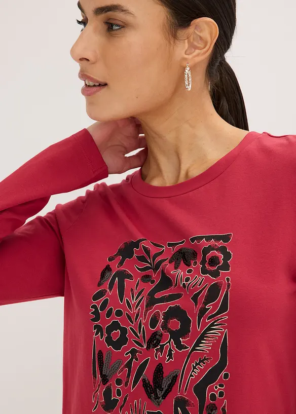 Longsleeve met biologisch katoen, bonprix