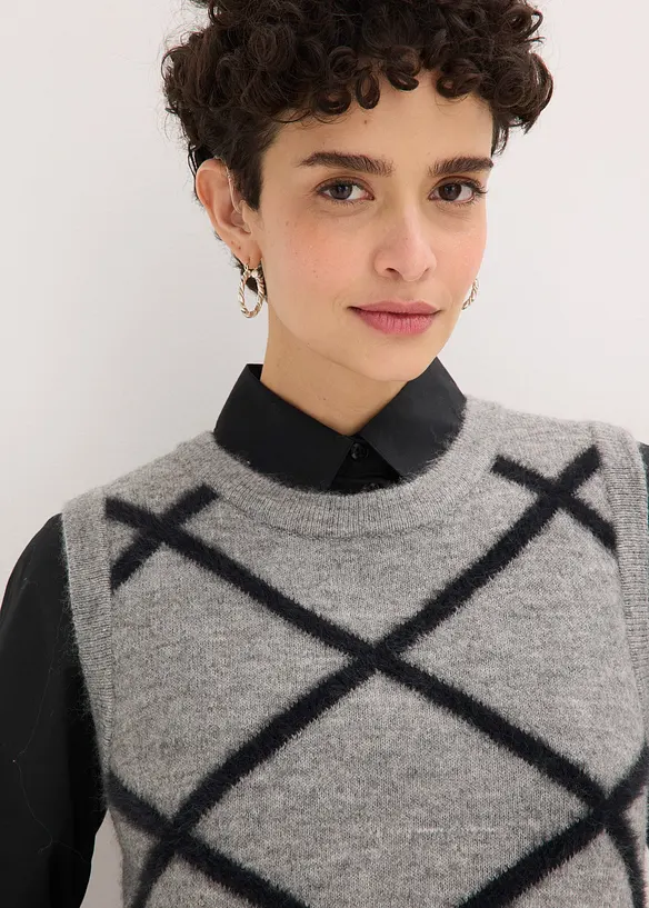 Spencer met veergaren, bonprix