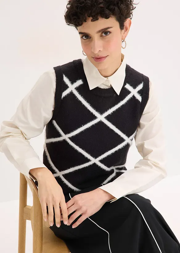 Spencer met veergaren, bonprix