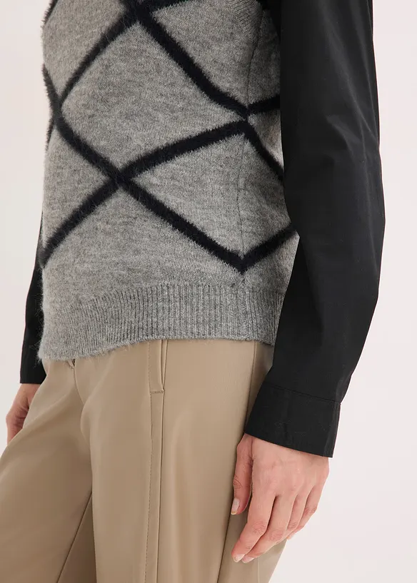 Spencer met veergaren, bonprix