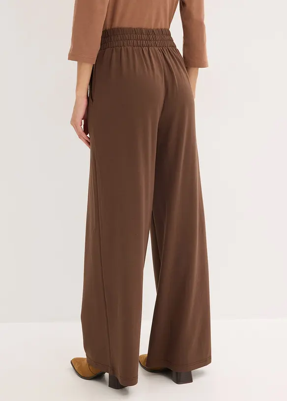 Jersey broek met decoratieve tailleband, bonprix