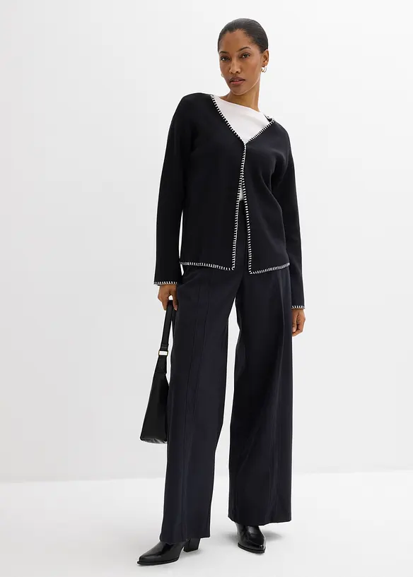 Marlene Dietrich broek met een hoge tailleband van viscosemix, bonprix