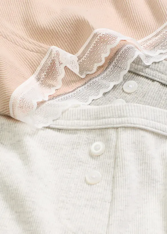 Dames boxer met kant (set van 4), bonprix